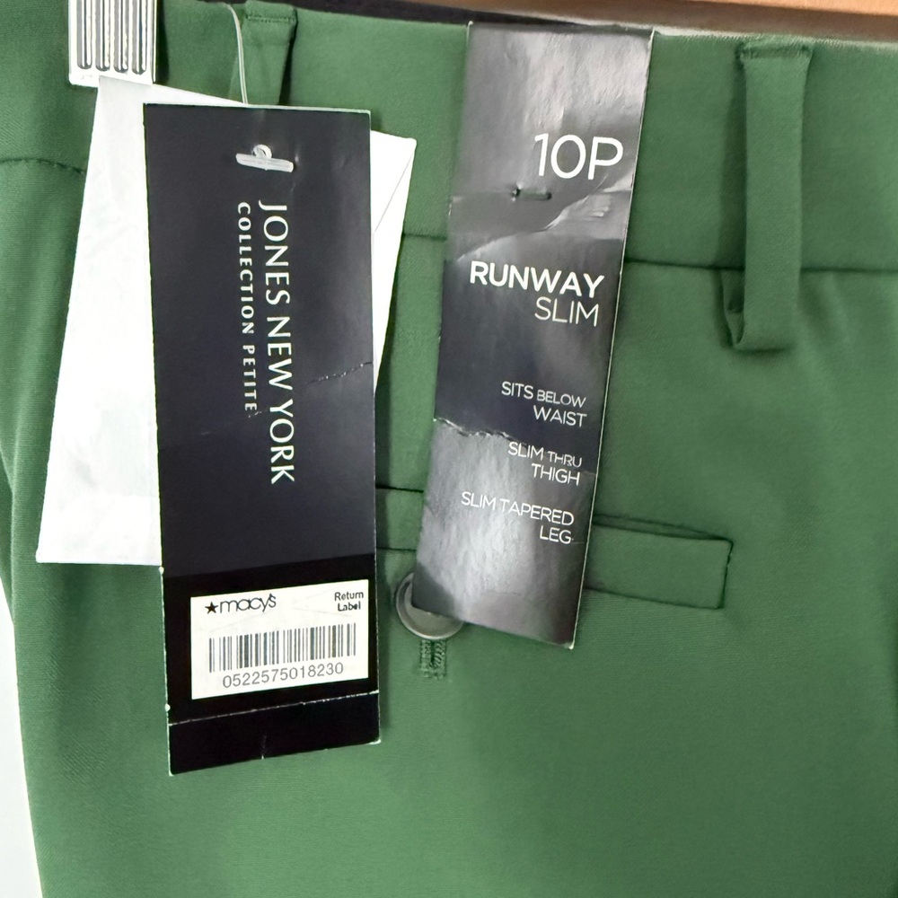 Jones New York Men's Olive Slim Fit Pants